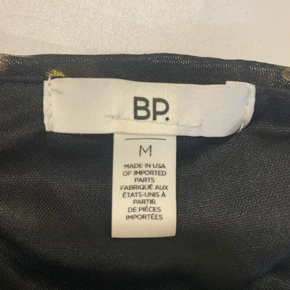 Nordstrom Bp Women's Keyhole Mesh Black Bombshell Floral Mini Dress Size M NWT - Picture 8 of 11